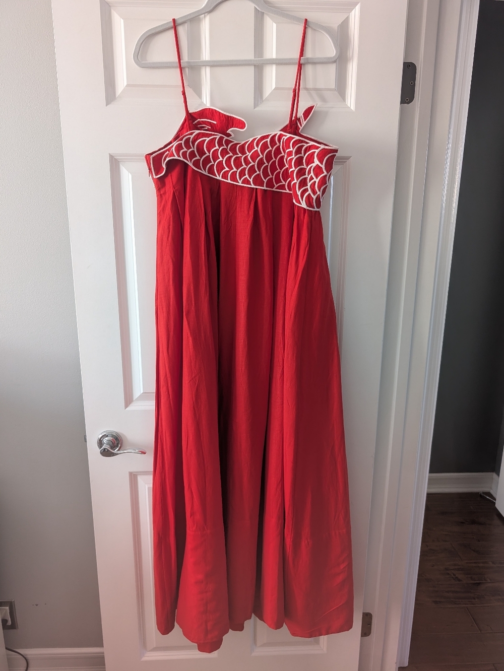 Farm Rio Red Fish Top Maxi Dress - Picture 4 of 7